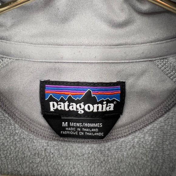 Patagonia Men’s Medium Gray 1/4 Zip Fleece Pullover - Picture 3 of 11